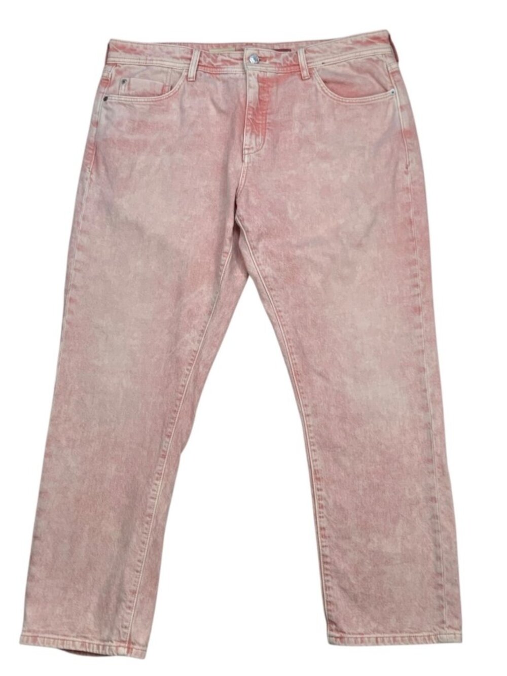 Anthropologie Pilcro Slim Boyfriend Jeans 32 Pink Acid Wash
